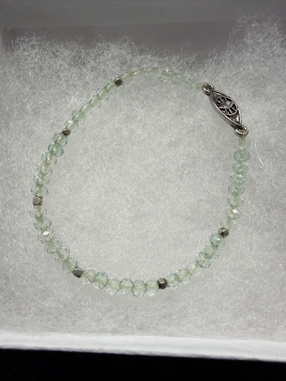 Set of 3 Elastic Bracelets-Owl, Om, Evil Eye - Picture 4 of 5